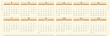 Try-X 2024 Desk Calendar Desk Schedule Techo CL-646 10x30cm