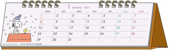 Sun-Star Stationery Snoopy 2024 Desk Calendar Snoopy S8520577