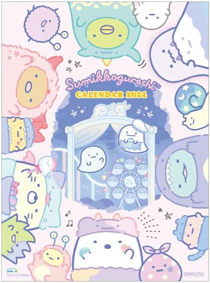 Ensky Sumikko Gurashi CL-086 2024 Wall Calendar