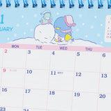 Sanrio 2023 Desktop Calendar Tuxedo Sam 3 Months 203076 Light Blue
