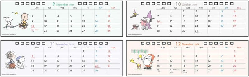 Sun-Star Stationery Snoopy 2024 Desk Calendar Snoopy S8520577