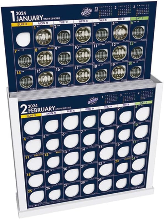 Try-X 2024 Desk Calendar The 100,000 Yen Calendar CL-634 23x26cm