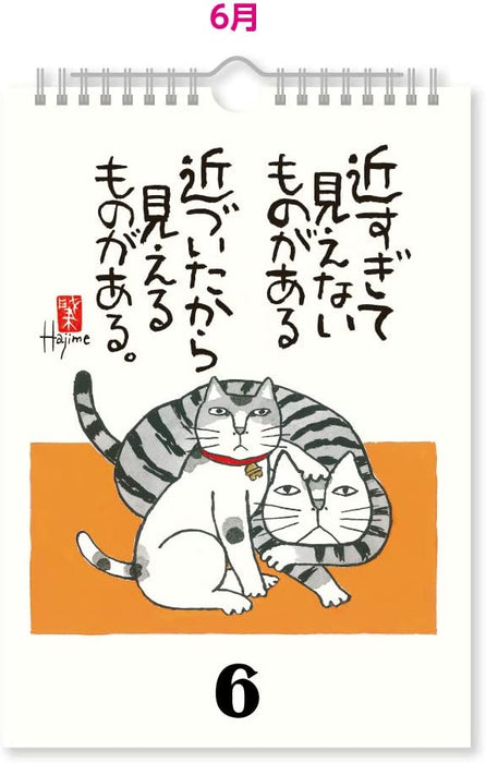 New Japan Calendar Perpetual Page-A-Day Calendar Words of Love Cat Quotes NK8652 Clear