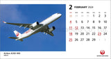 JAL 'FLEET' (Desk Size) 2024 Calendar CL24-1136