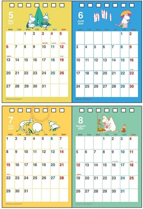 Sun-Star Stationery Moomin 2024 Desk Calendar Moomin S8520550