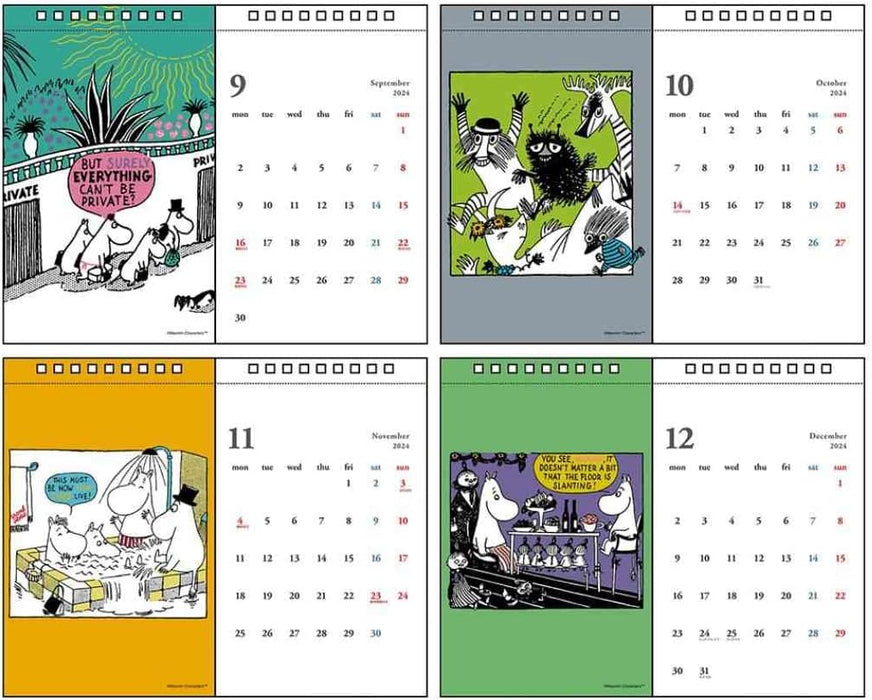 Sun-Star Stationery Moomin 2024 Desk Calendar Moomin S8520666