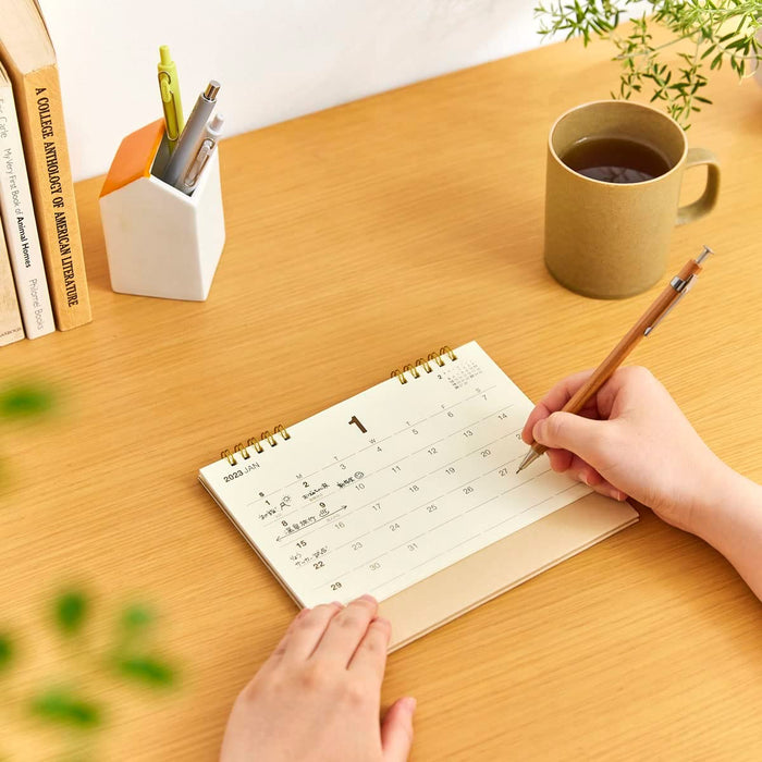 New Japan Calendar 2023 Desk Calendar Do Simple Brown NK559