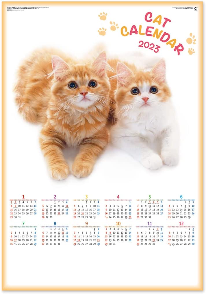 New Japan Calendar 2023 Wall Calendar Cat Calendar NK349