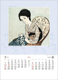 Todan 2024 Wall Calendar Yumeji Takehisa Works Collection CL24-1085
