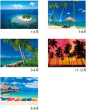 New Japan Calendar 2023 Wall Calendar South Pacific Ocean NK25