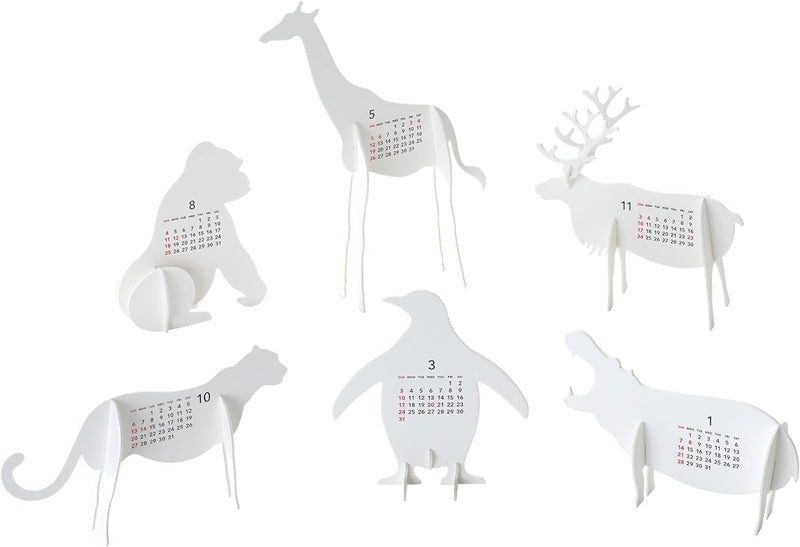 good morning 2024 desk calendar zoo 1763