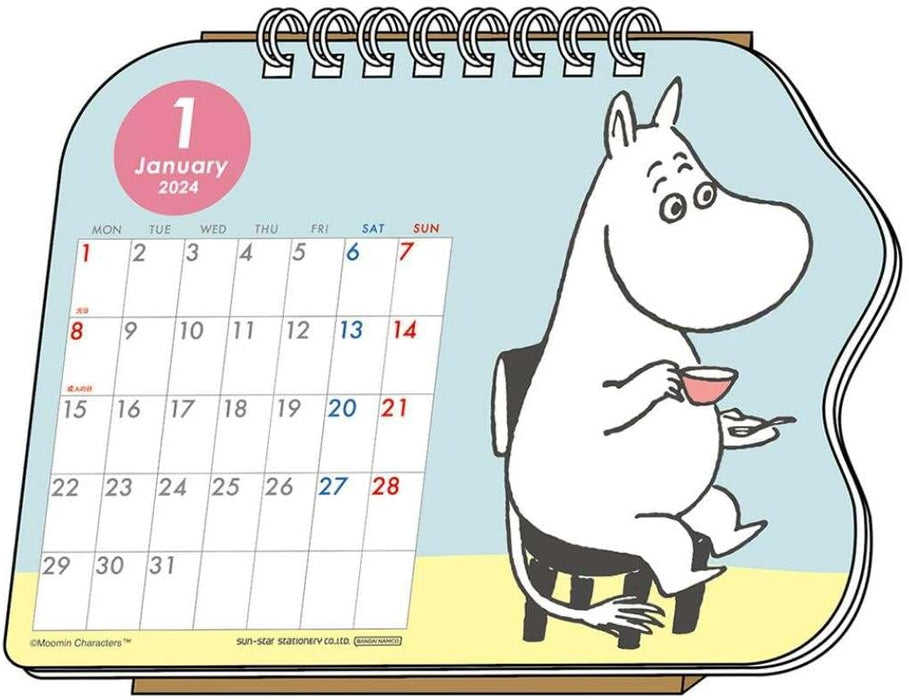 Sun-Star Stationery Moomin 2024 Desk Calendar Moomin S8520399