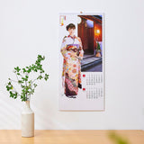 New Japan Calendar 2024 Wall Calendar Kimono Star and Beauty of the Lights NK161 765x350mm
