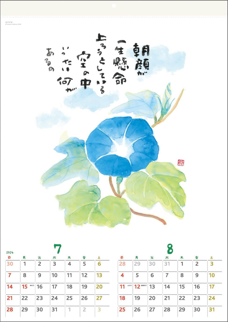 Gloria Arts Tomohiro Hoshino 2024 Wall Calendar Eco Type No.6224