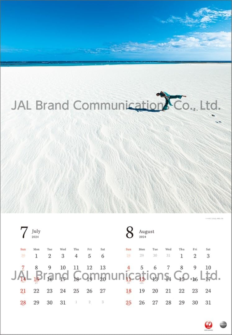 JAL 'A WORLD OF BEAUTY' (Large Size) 2024 Wall Calendar CL24-1131