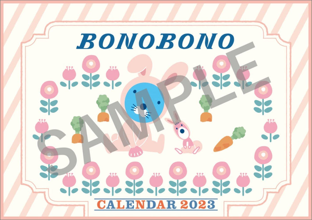 Hagoromo Bonobono 2023 Desktop Calendar CL23-0106 White