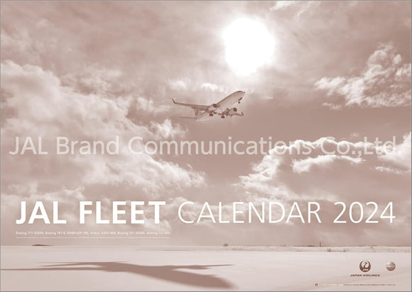 JAL 'FLEET' (Large Size) 2024 Wall Calendar CL24-1134