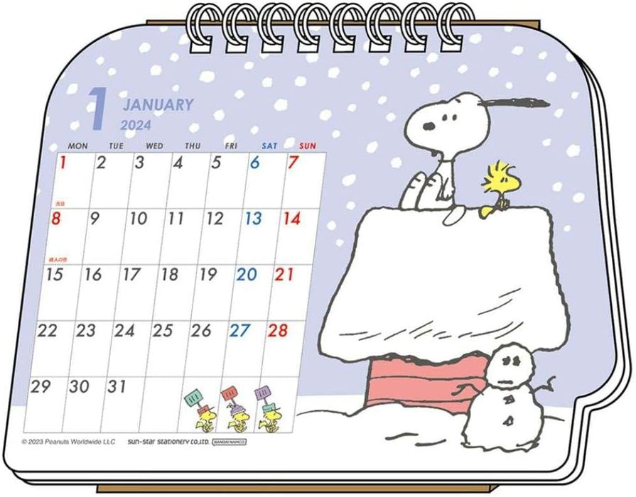 Sun-Star Stationery Snoopy 2024 Desk Calendar Snoopy S8520380