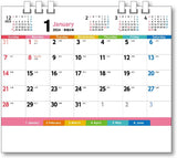 King Corporation 2024 Desk Calendar Five Color Index 155 x 180mm KC002
