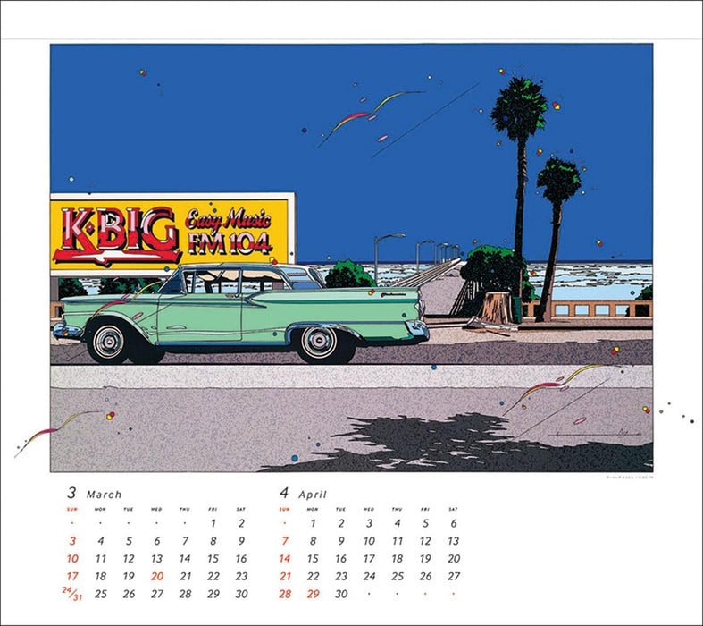 Try-X 2024 Wall Calendar Eizin Suzuki CL-481 /40x45cm