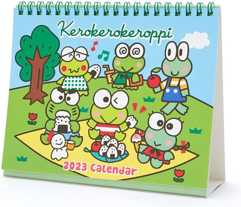 Sanrio 2023 Desktop Calendar Kero Kero Keroppi 3 Months 202975 Green