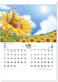 New Japan Calendar 2024 Wall Calendar Smile Planet 7 Sheets NK39