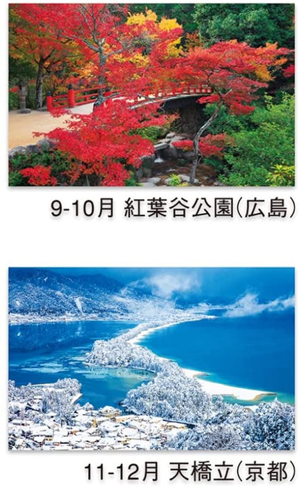 New Japan Calendar 2022 Wall Calendar Four Seasons of Japan NK15