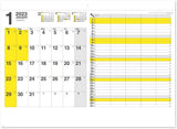 New Japan Calendar 2023 Wall Calendar Personal Plan Horizontal Type NK468
