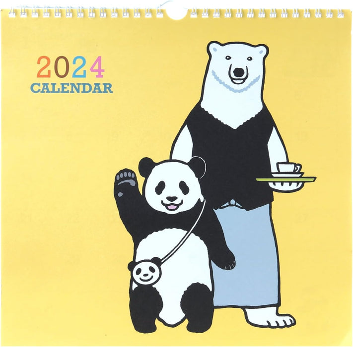 Gakken Sta:Ful 2024 Calendar Polar Bear Cafe (Shirokuma Cafe) Wall Calendar M14093