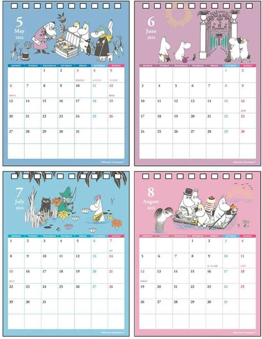 Sun-Star Stationery Moomin 2024 Desk Calendar Moomin S8520461