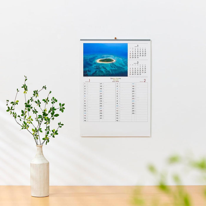 New Japan Calendar 2024 Wall Calendar South Pacific OceanNK25