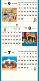 Hagoromo Blessed Cat 3-Month Moji 2024 Wall Calendar CL24-0667
