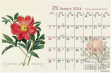 2024 RePierre-Joseph Redoute Desk Calendar No.085