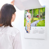 New Japan Calendar 2023 Wall Calendar Miyabi Kimono Star and Garden NK118