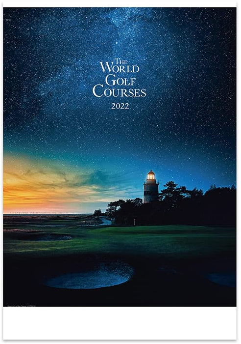 New Japan Calendar 2022 Wall Calendar World Golf Courses NK146