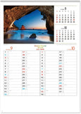 New Japan Calendar 2023 Wall Calendar South Pacific Ocean NK25