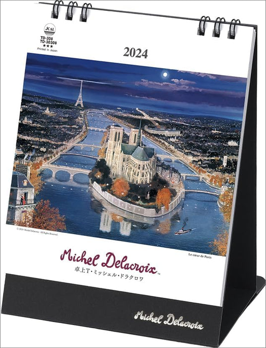 Todan 2024 Desk T Calendar Michel Delacroix CL24-1091