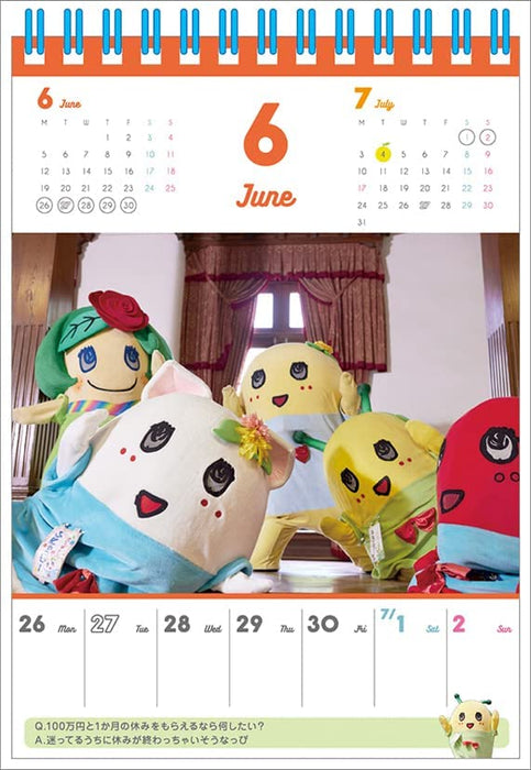 Funassyi 2023 Page-A-Week Desk Calendar CL23-0121