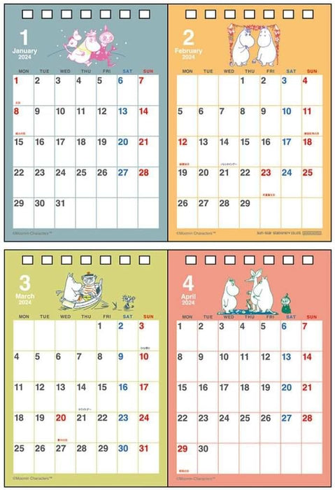 Sun-Star Stationery Moomin 2024 Desk Calendar Moomin S8520550