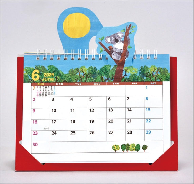 KS Hanbai Desk Calendar Eric Carle Pop-up 2024 CL24-0500