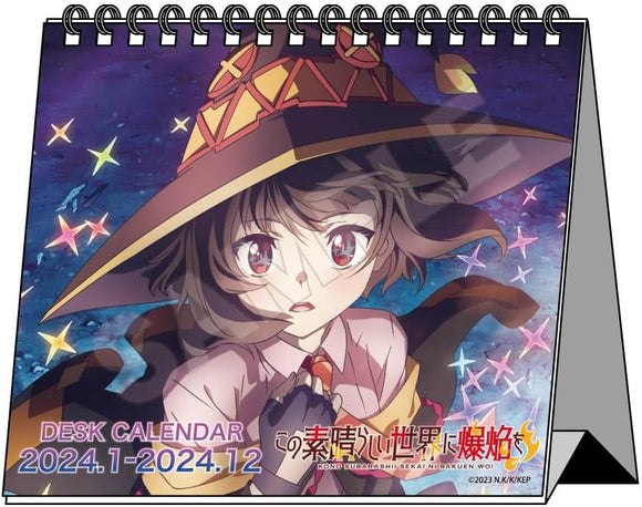Kono Subarashii Sekai ni Bakuen wo! Desk Calendar 2024