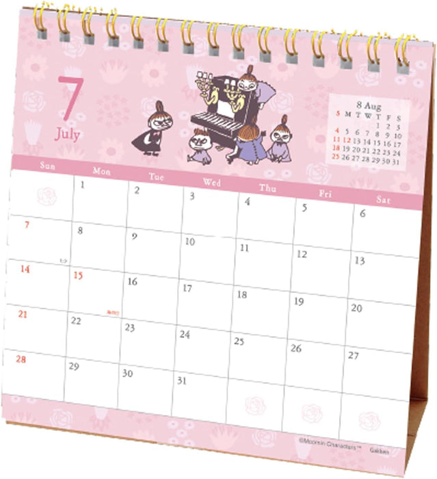 Gakken Sta:Ful 2024 Calendar Little My Desk Calendar Pink EM10002