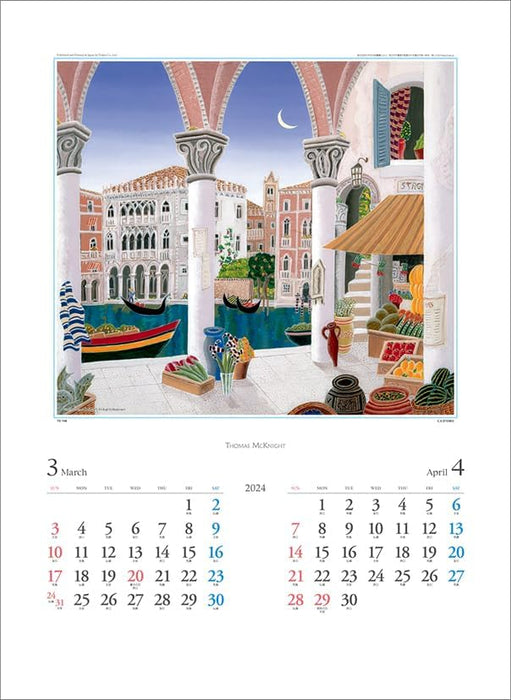 Todan 2024 Wall Calendar Thomas McKnight CL24-1089