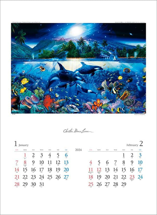 Todan 2024 Wall Calendar Christian Riese Lassen CL24-1092