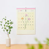 New Japan Calendar 2024 Wall Calendar Dressed Flower NK144 610x425mm