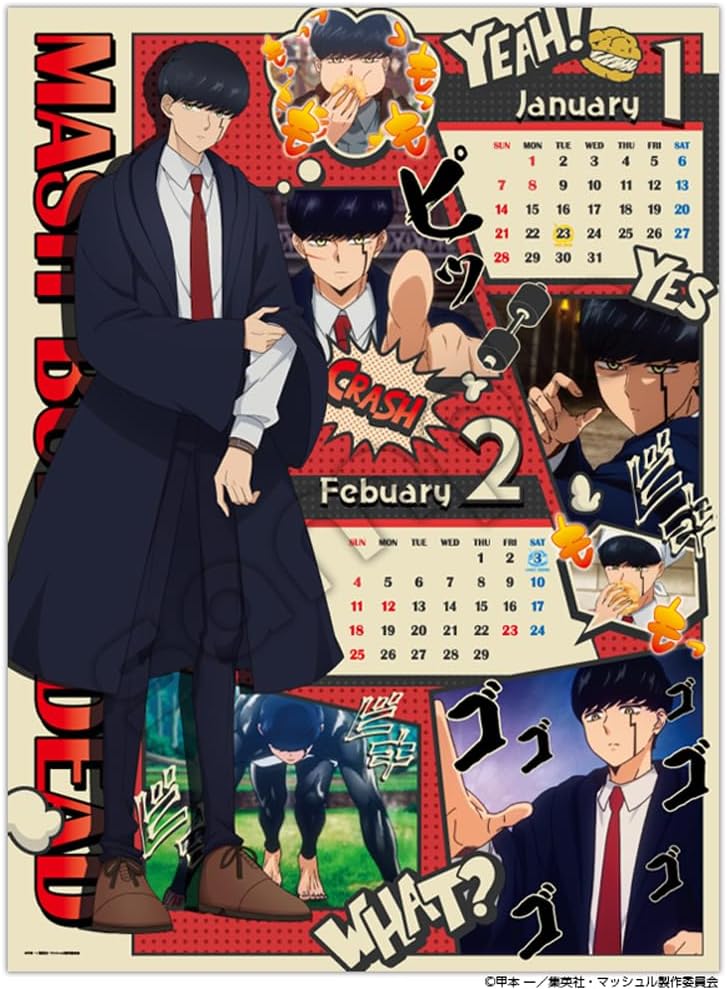 Ensky TV Anime 'MASHLE' 2024 Desk Calendar CL24-0037 – Japanese Book Store