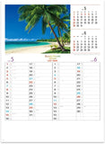 New Japan Calendar 2022 Wall Calendar South Pacific Ocean NK25
