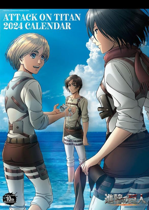 Ensky TV Anime 'Attack on Titan' 2024 Wall Calendar CL-046