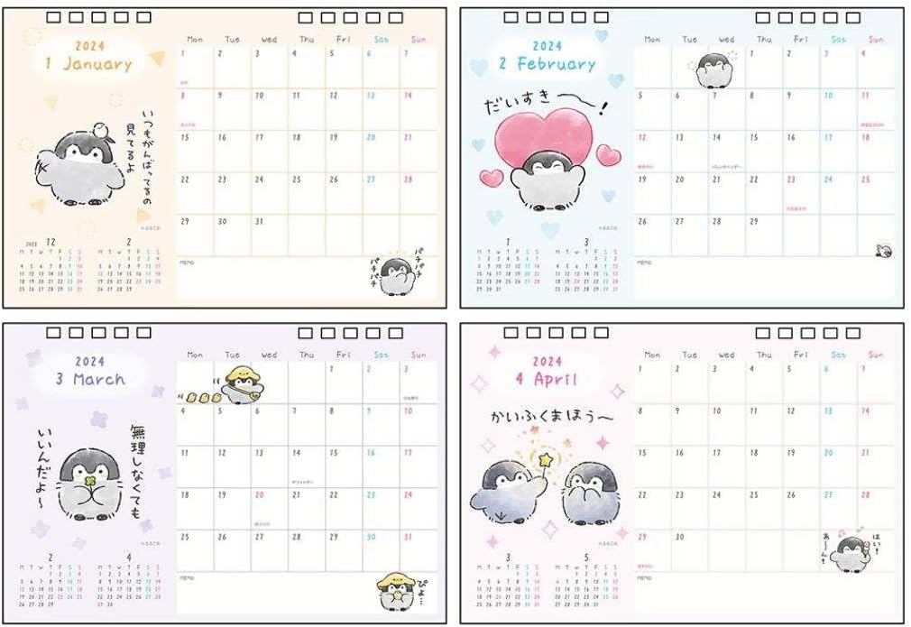 Sun-Star Stationery Koupen-chan 2024 Desk Calendar Koupen-chan S8520364