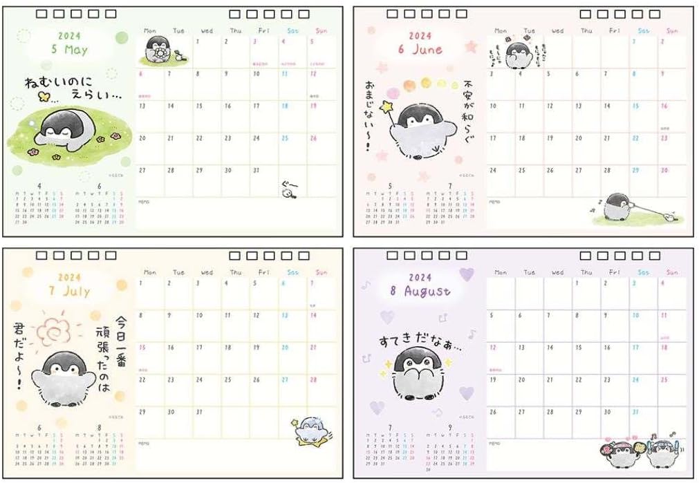 Sun-Star Stationery Koupen-chan 2024 Desk Calendar Koupen-chan S8520364